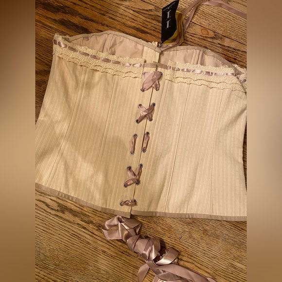 NWT CORSET STORY CSFT038 VICTORIAN VINTAGE STRAIGHT LINED OVERBUST UK 24 - Picture 3 of 10